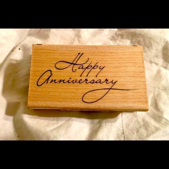 INKADINKADO RUBBER STAMPS HAPPY ANNIVERSARY NEW - Picture 1 of 4